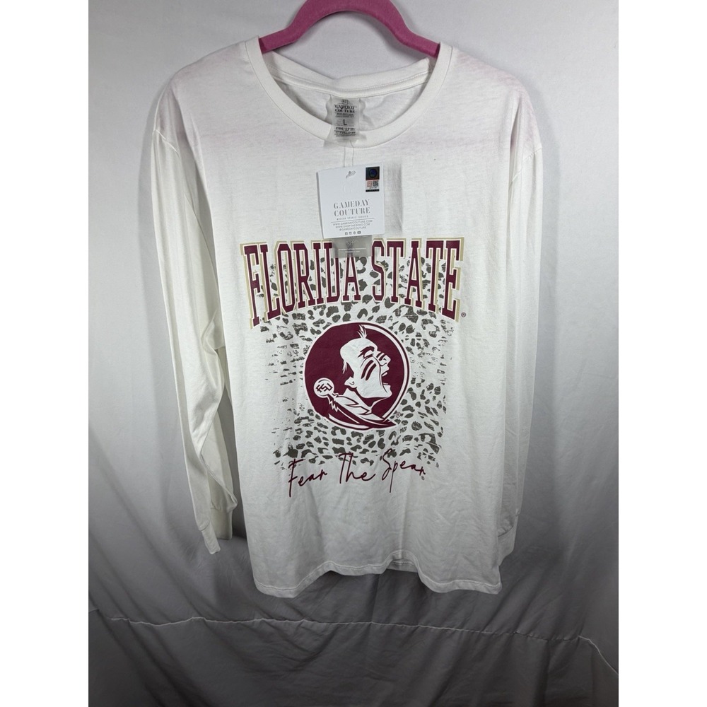 NWT Gameday Couture Florida State Seminoles Long Sleeve Shirt Women's Large FSU